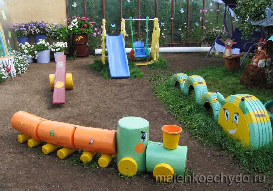 Детские игровые площадки на даче своими руками (100 фото)