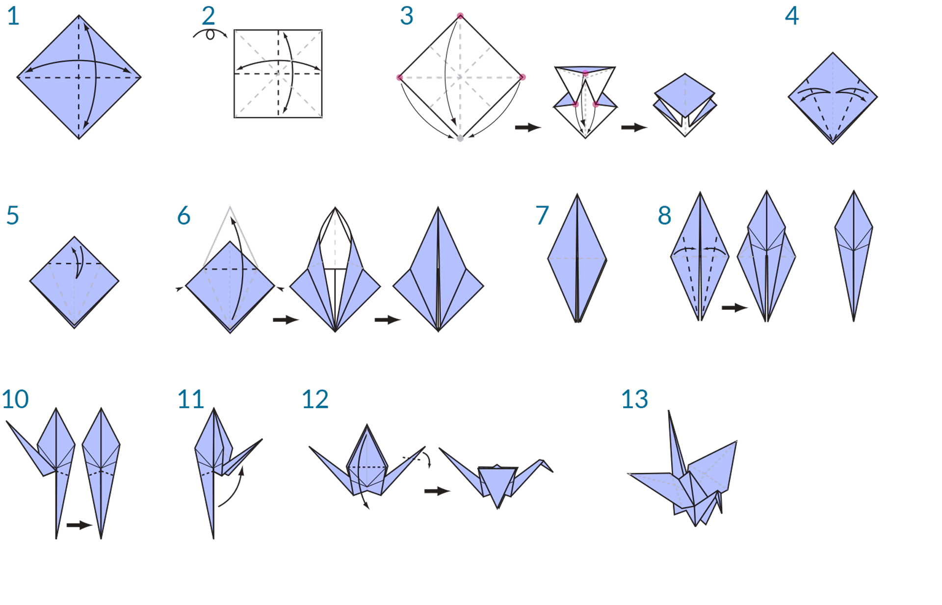 Оригами журавль из бумаги: как сделать поэтапно по схеме для начинающих японский журавлик | все о рукоделии