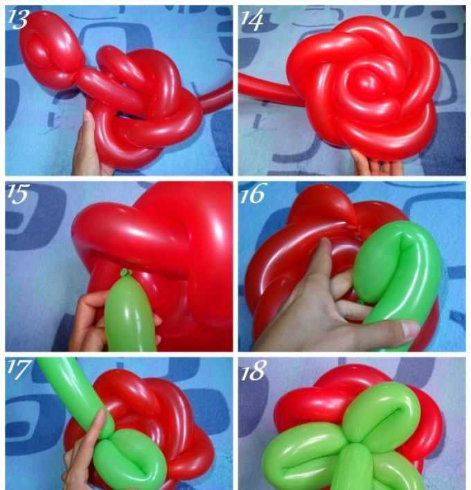 Как сделать цветы из шаров своими руками пошагово