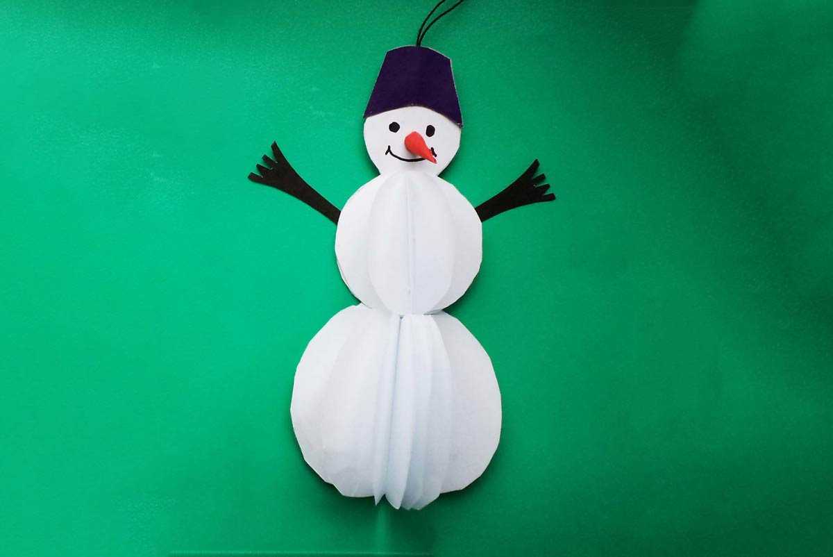 Как сделать снеговика из бумаги: мастер-класс и обзор способов как сделать снеговика