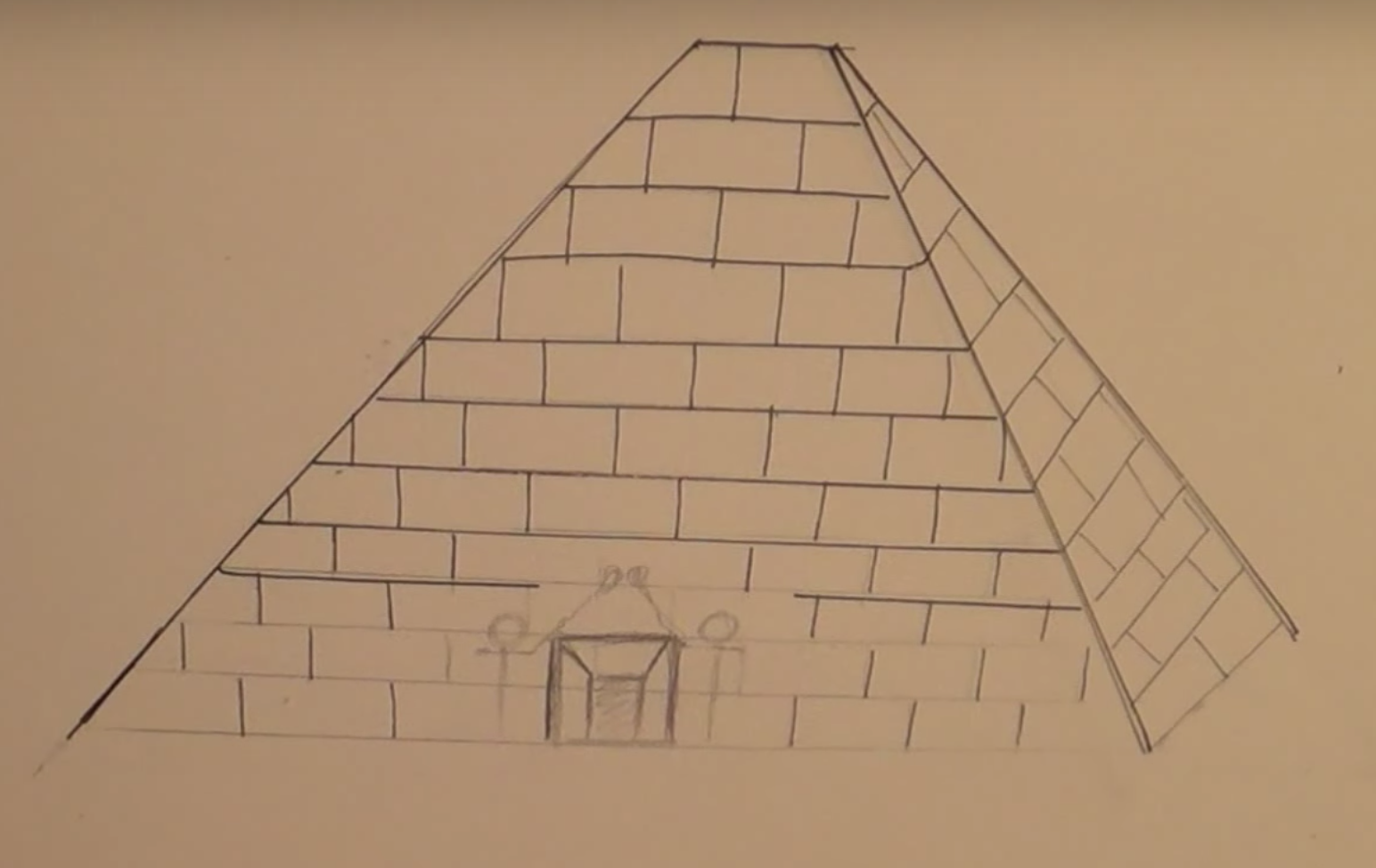 Как нарисовать пирамиды хеопса карандашом поэтапно