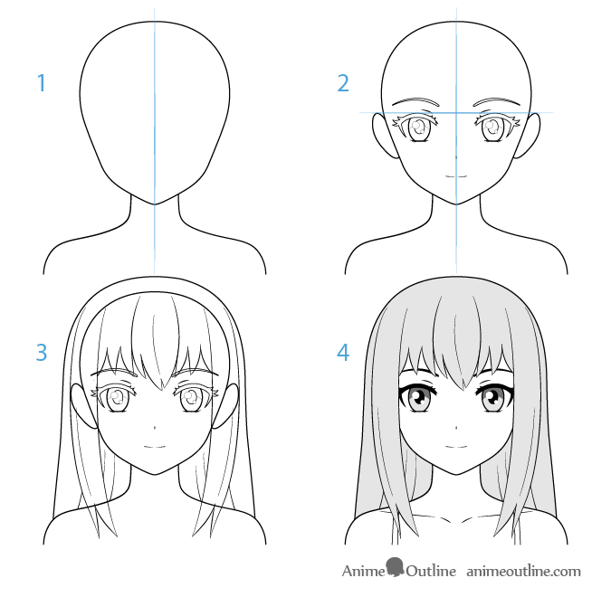 Как нарисовать девочку в стиле аниме - wikihow