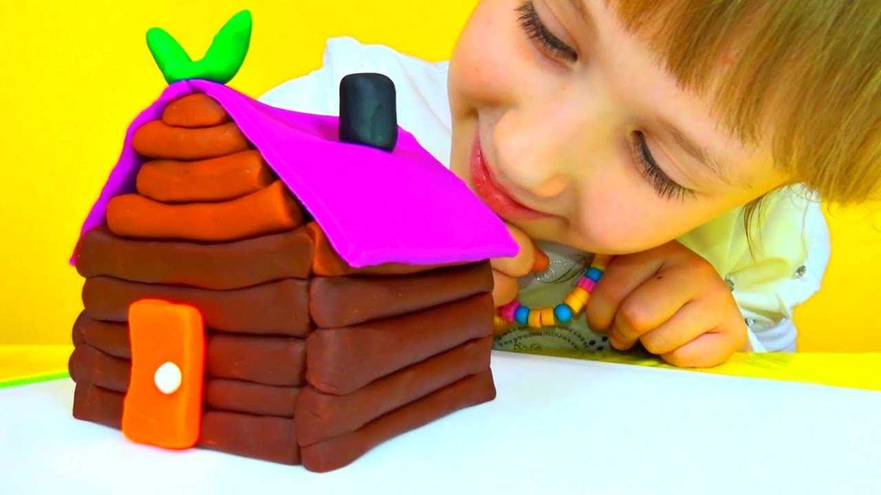 Как сделать дом из пластилина. поделки из пластилина для детей, фото