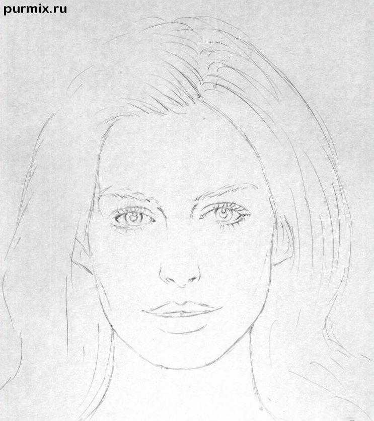 Как нарисовать девушку карандашом поэтапно для начинающих, в полный рост, лицо, профиль, со спины, с длинными волосами, короткими, аниме, в платье - mybodyguru.ru