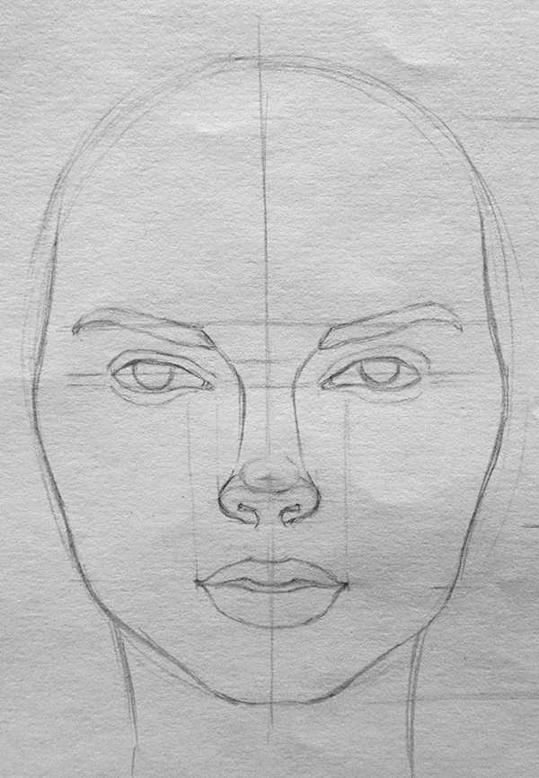 Как нарисовать аниме лицо: пошаговое рисование девушки, карандашом поэтапно для начинающих (глаза, нос, рот, волоссы), видеоурок