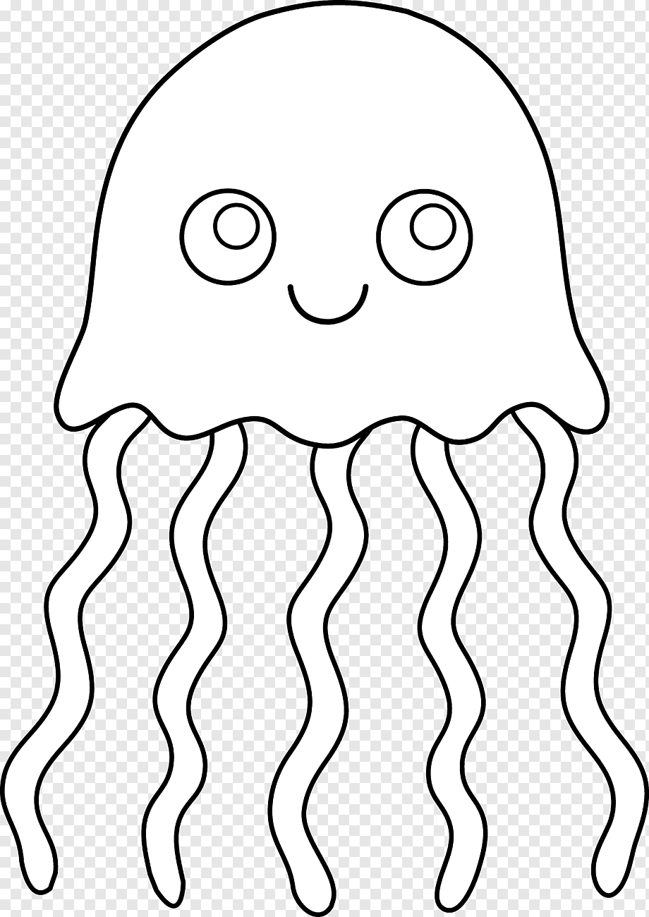 Как нарисовать медузу карандашом поэтапно