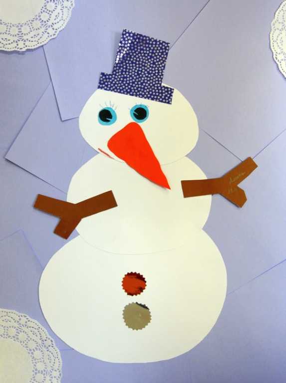 Поделка снеговик - 80 новых фото идей для детского сада и школы из ниток, носков, бумаги, ватных дисков