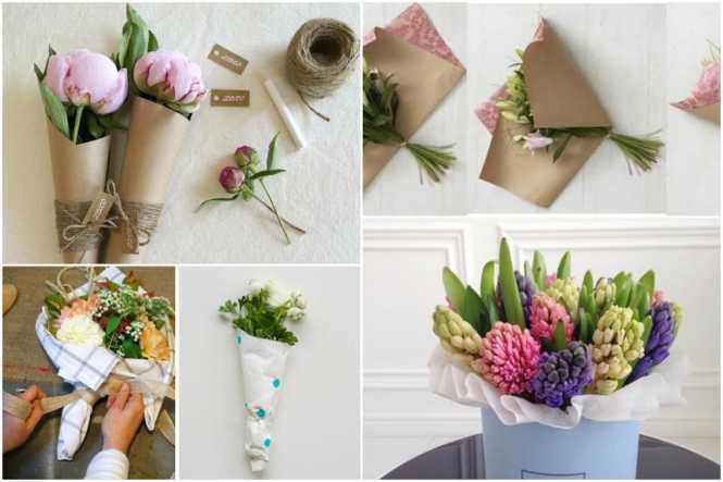 Как упаковать цветы в домашних условиях - креативные идеи упаковки цветов в букет | mohitto.ru