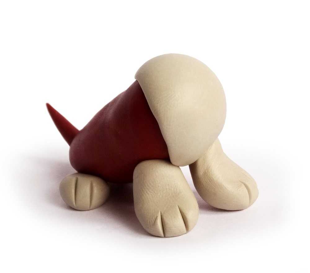 Собака из пластилина для детей: 74 фото и описание способов лепки домашнего питомца из пластилина