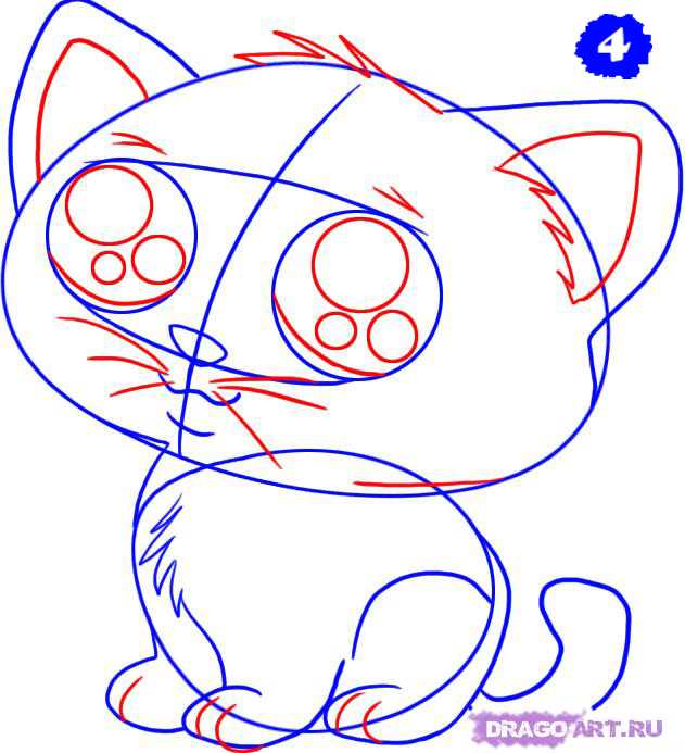 Как нарисовать котенка - поэтапное описание для детей и взрослых (140 фото и видео)