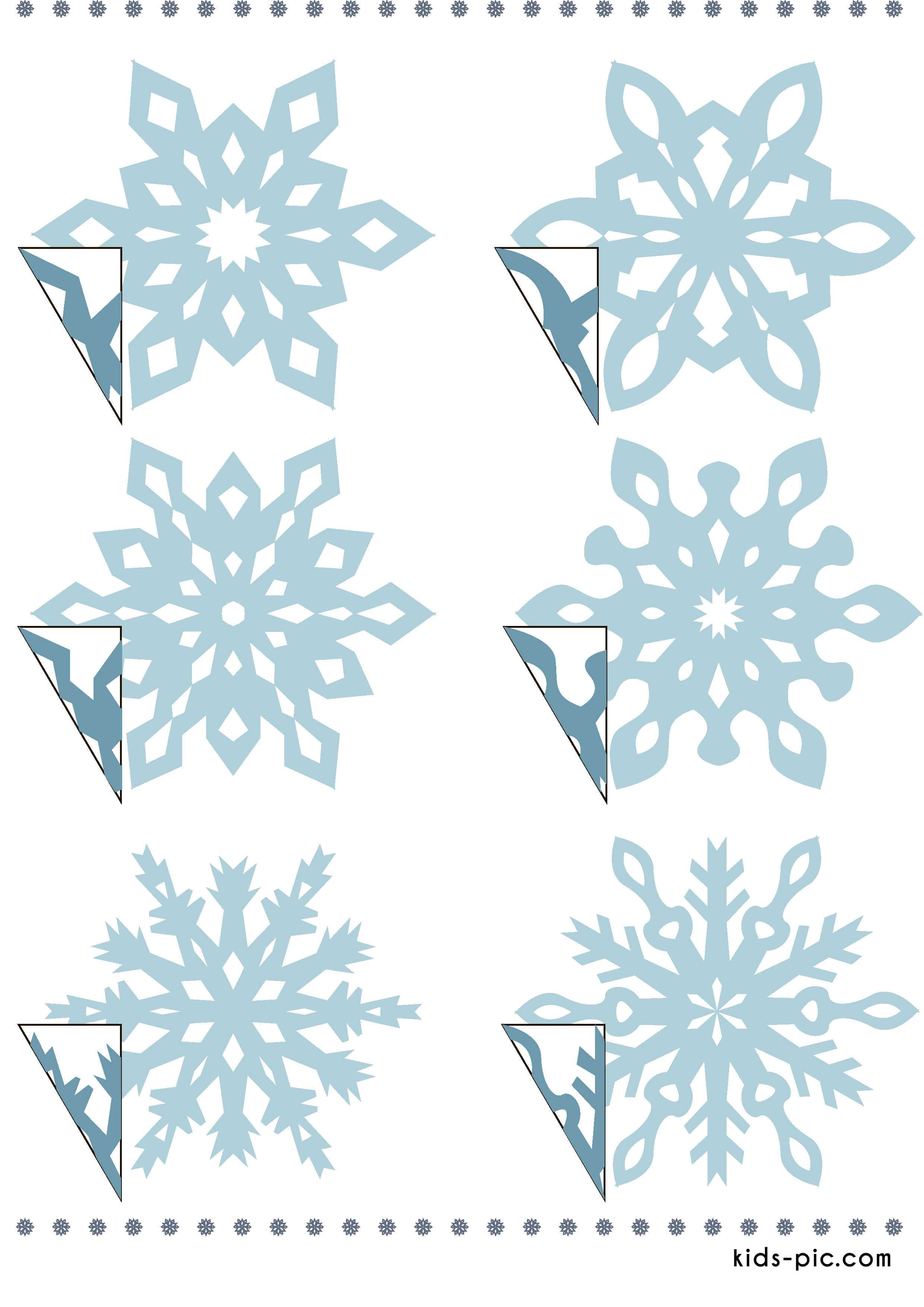 Объемные снежинки — 12 пошаговых мастер классов вырезания снежинок из бумаги