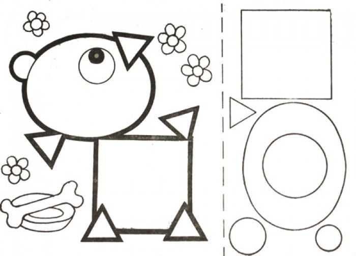  аппликация из геометрических фигур для детей: узоры, животные и другие поделки своими руками