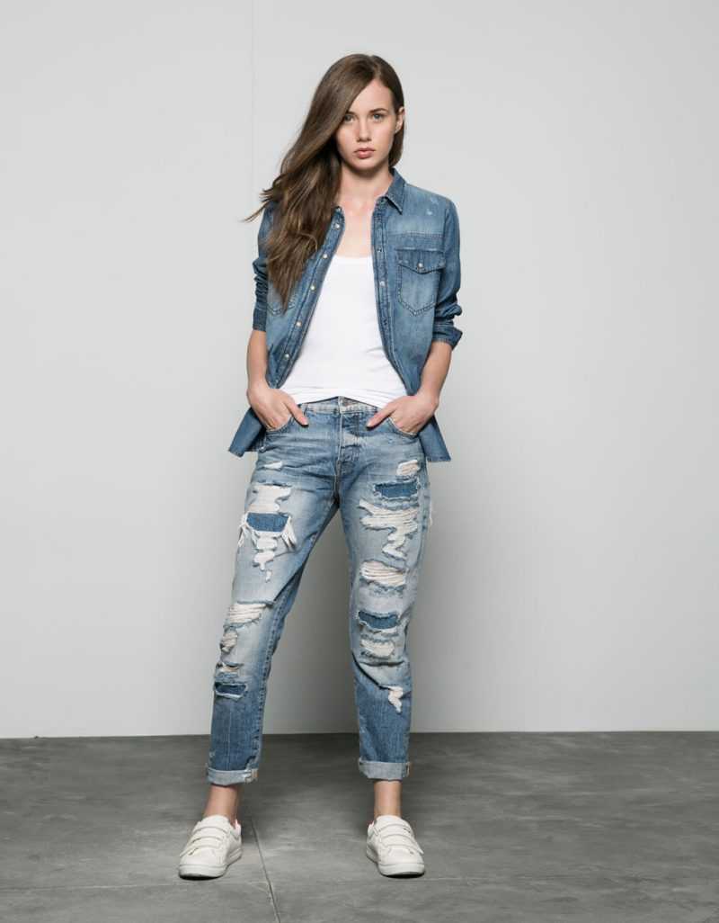 Женские джинсы бойфренды: фото, с чем носить