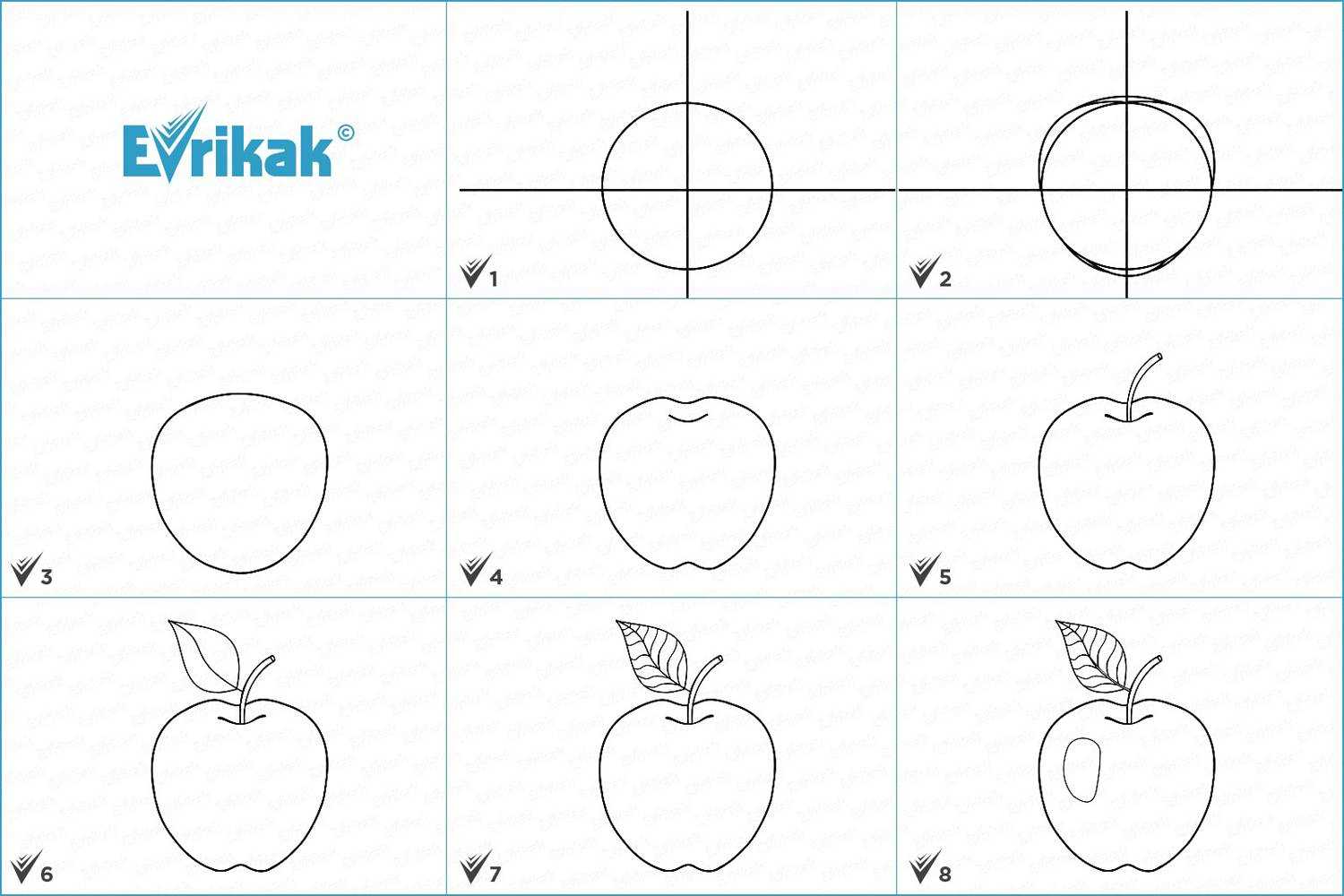 Начинающий и опытный художник должен знать, как нарисовать яблоко, чтобы уметь рисовать округлые фигуры Простой способ для детей, в цвете, со светотенью Инструменты и материалы, простым карандашом, простой способ, на прозрачном фоне, со светотенью, в цвет