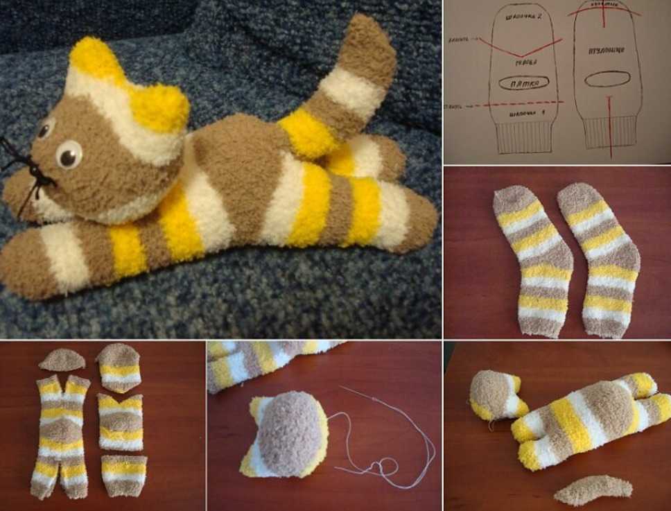 Поделки из носков — подробные схемы создания поделок для детей. простые инструкции с фото-обзорами лучших идей