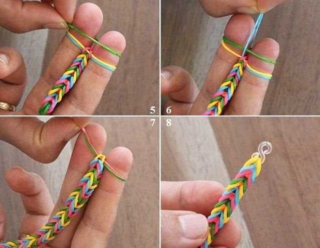 Как завязать косичку на браслете