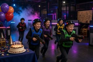 Лазертаг для детей в Воронеже плюс посещение квеста - сценарий запоминающегося дня рождения
