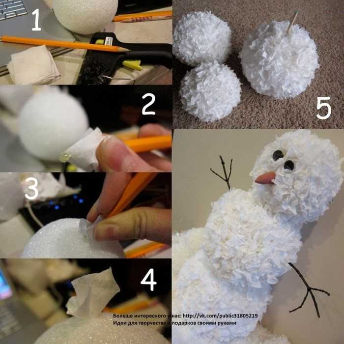 Поделка снеговик своими руками: 90 фото лучших идей + пошаговая инструкция для начинабщих