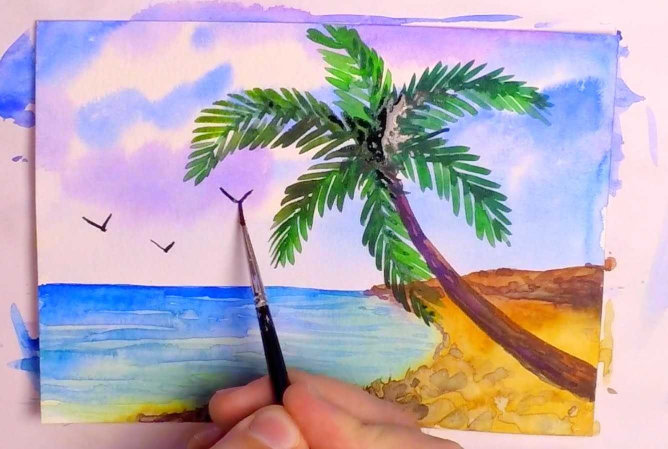 Как красиво нарисовать море карандашом поэтапно