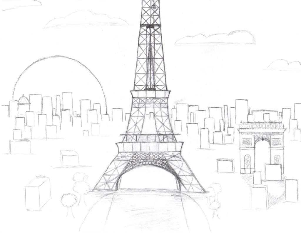 Как нарисовать эйфелеву башню (с иллюстрациями)