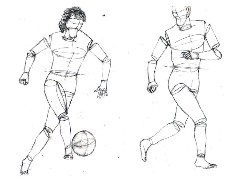 Как нарисовать футболистов - wikihow