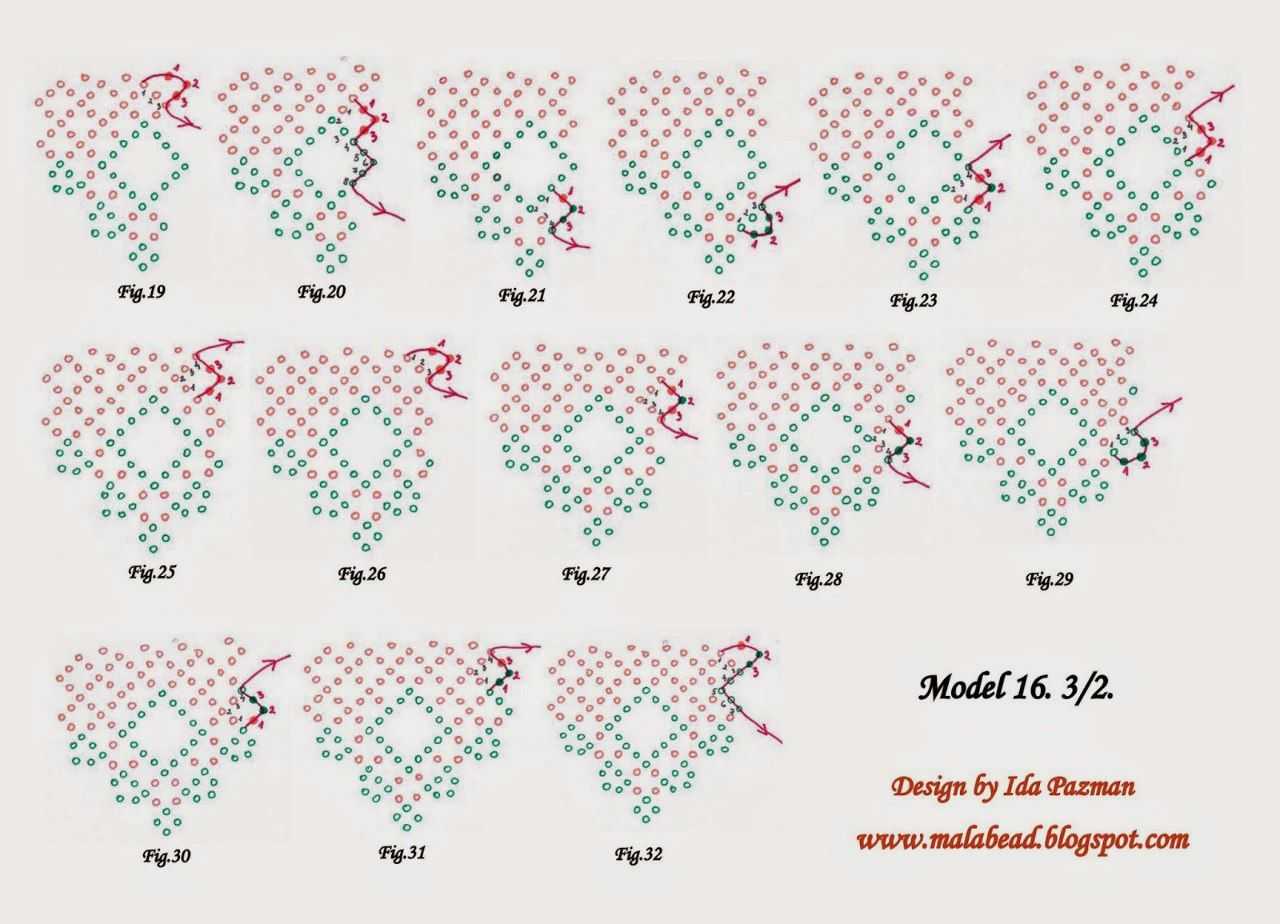 Кирпичное плетение из бисера — простой урок для начинающих