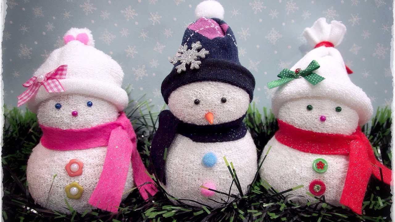 50 новогодних снеговиков – фото, мастер классы - каталог статей на сайте