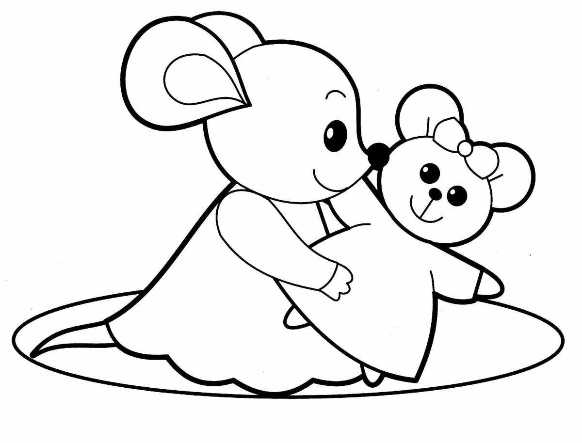 Раскраски мышка. лучшие картинки для детей скачивайте и распечатывайте