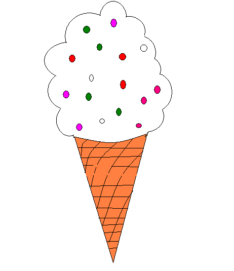 Мороженое рисунок для детей карандашом поэтапно, красками