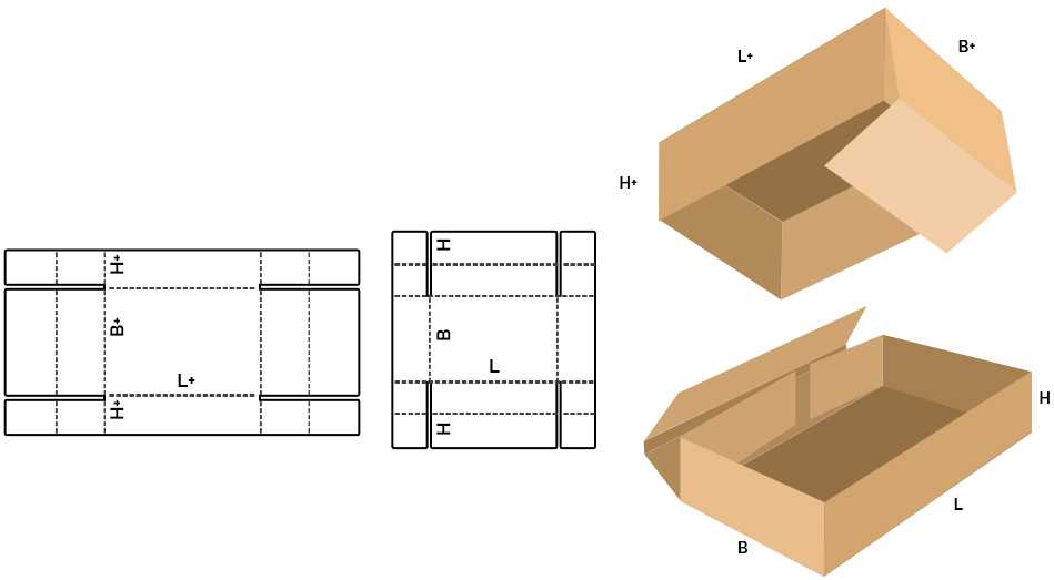 8 лучших схем, как сделать коробку из бумаги