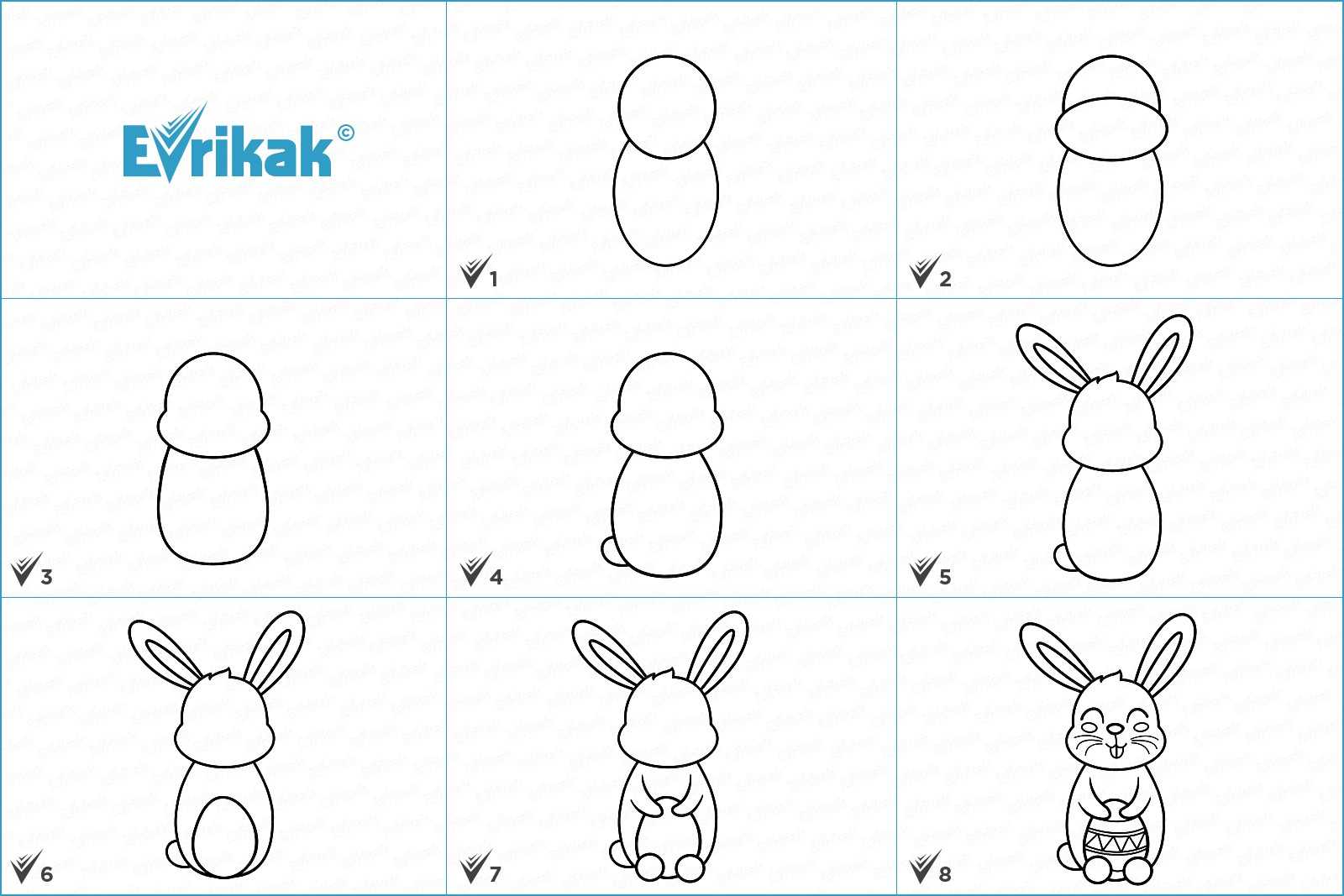 Как нарисовать зайца (120 картинок): учимся рисовать карандашом, легкие и простые схемы для детей от художников