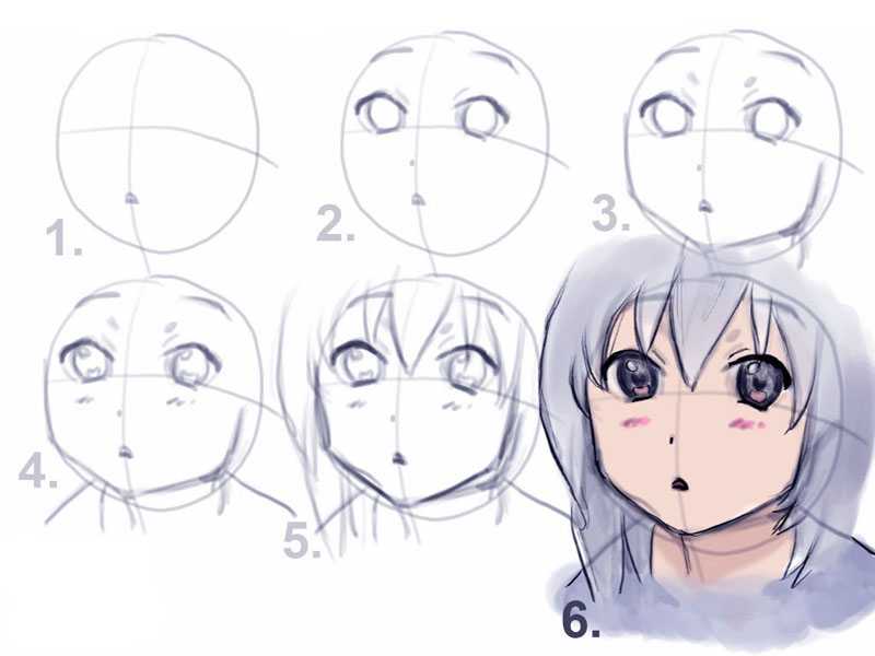 Как нарисовать аниме девушку поэтапно карандашом. топ вариантов для начинающих