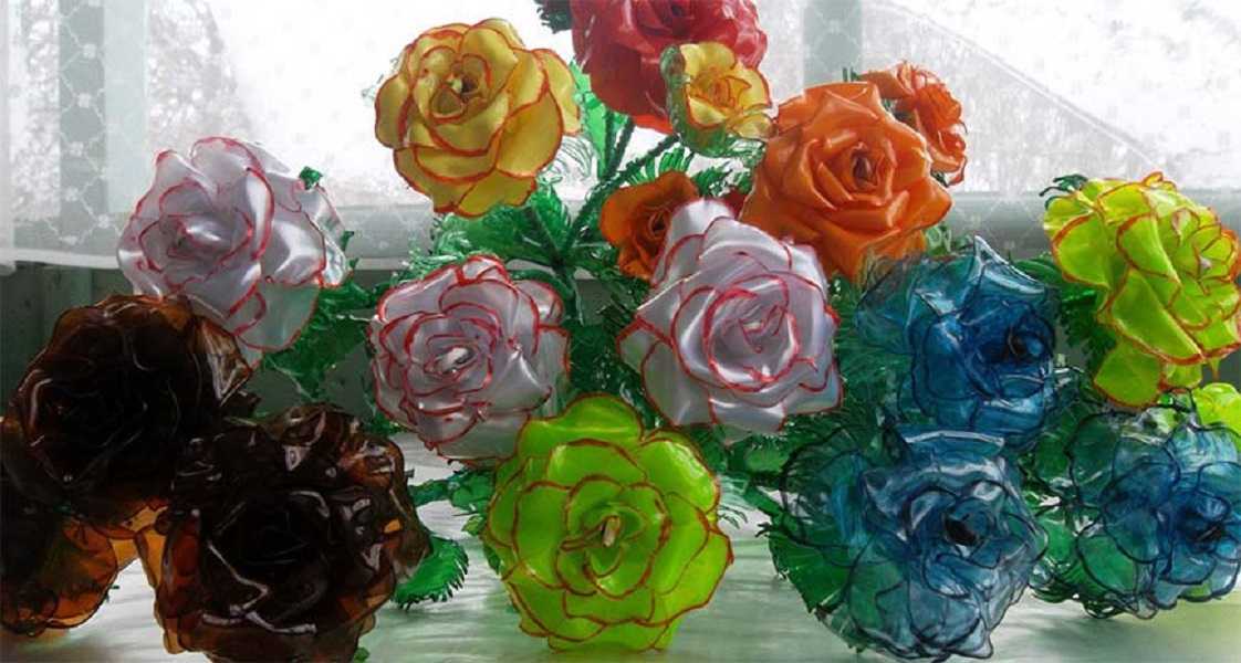 Цветы из пластиковых бутылок пошагово для начинающих — мастер-классы для сада и огорода