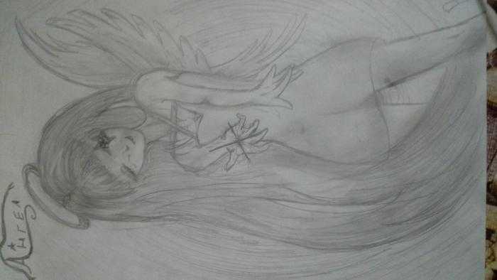 Как нарисовать ангела | рисунок ангела поэтапно карандашом