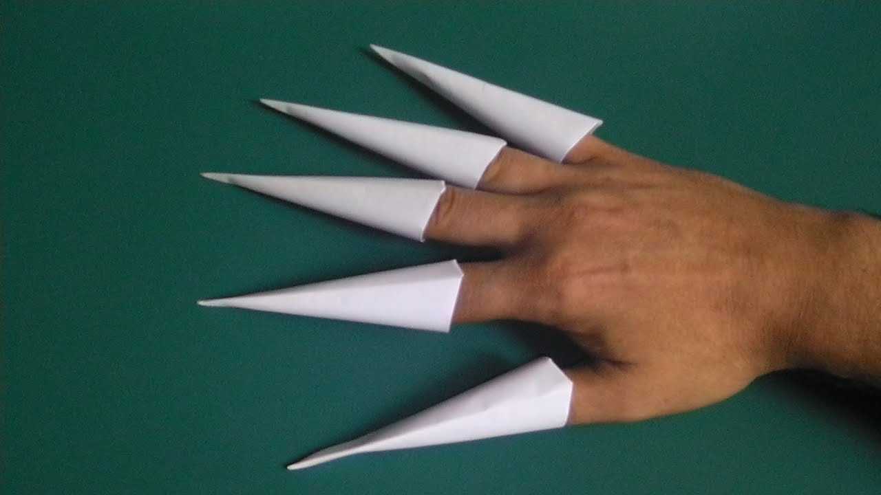 Как сделать когти из бумаги — легкие схемы с пошаговой фото инструкцией, когти на пальцы в технике оригами. как сделать оригами когти: материалы для работы, декорирование и фото примеры
