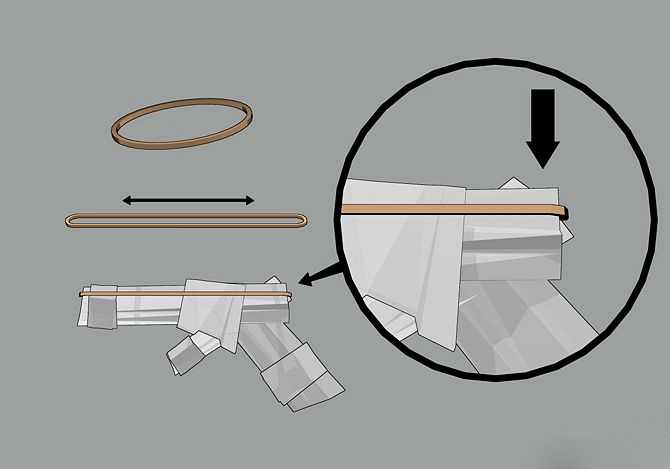 Пистолет из бумаги: инструкция как сделать своими руками