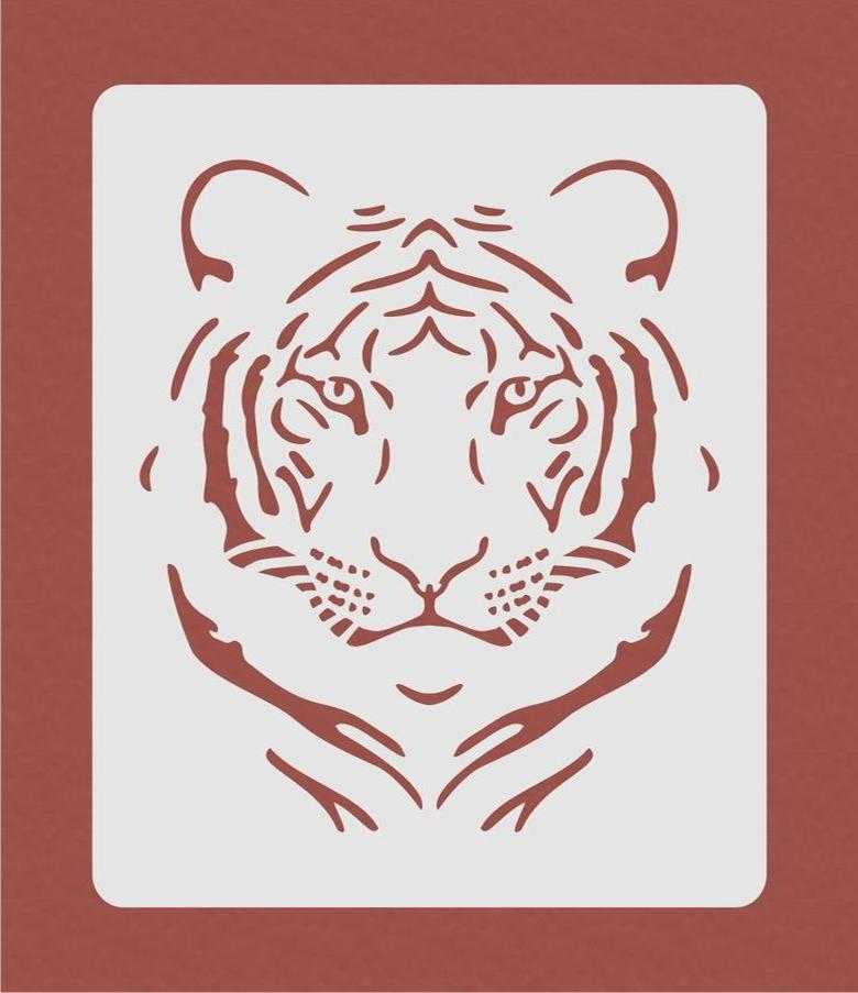 Трафареты на окна (тигр - символ 2022 года): 688+ вытынанок и шаблонов для вырезания