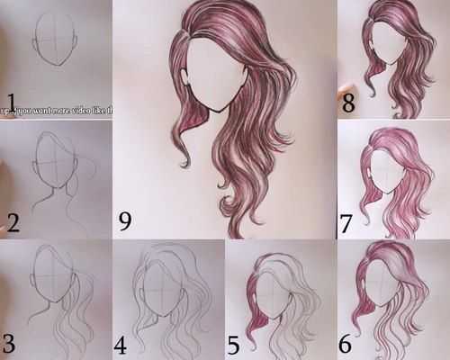 Как нарисовать косичку пошагово и легко: учимся рисовать красивую косу простым способом карандашом