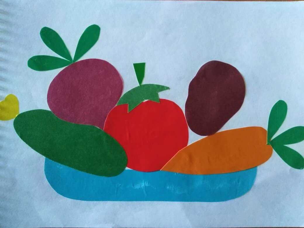 Конспект нод «овощи и фрукты» по коллективной аппликации во второй младшей группе. воспитателям детских садов, школьным учителям и педагогам - маам.ру