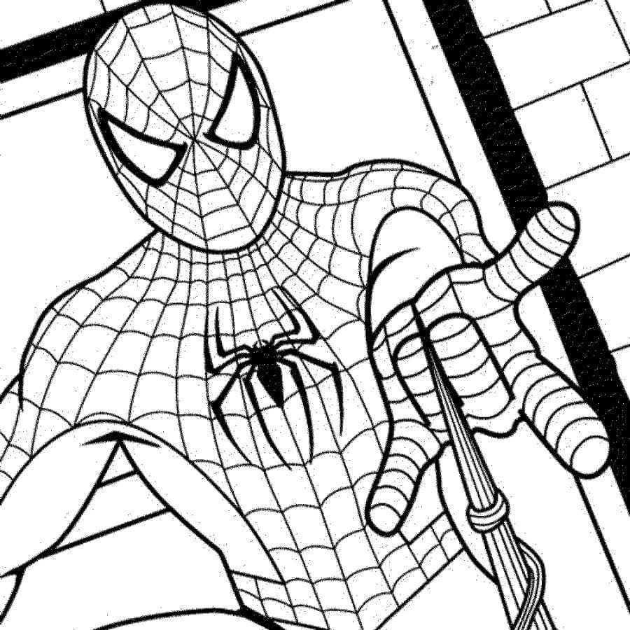 Раскраска человек-паук | раскраски лего супергерои