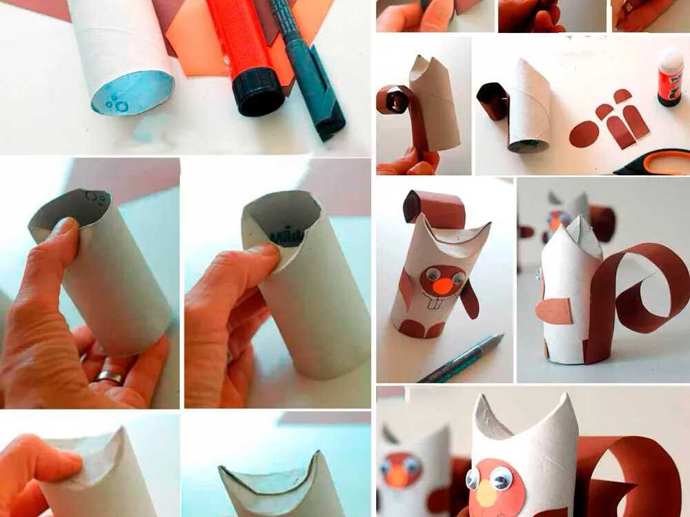 Поделки из втулок от туалетной бумаги: как сделать своими руками елку на новый год, мышку, сову, конфеты, органайзер или замок