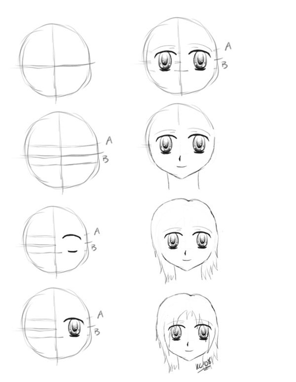 Как нарисовать аниме девушку и парня карандашом (83 фото): поэтапная инструкция для начинающих