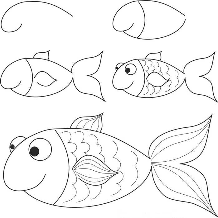 Раскраски полезны ребенку, так как развивают фантазию, позволяют познать окружающую среду в процессе игры Рисунки карандашом и красками прямоугольного аквариума с рыбами, круглого Свободное пространство внутри можно легко заполнить различными ракушками, т
