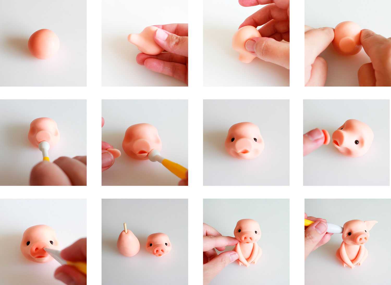 Уроки лепки еды для кукол из полимерной глины и пластилина