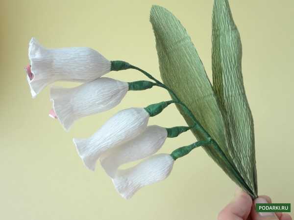 Ландыши из бумаги своими руками: инструкция с фото. ландыш из бумаги как сделать цветок из бумаги ландыш