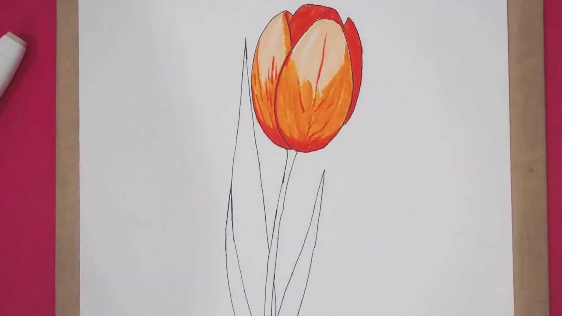 Как нарисовать букет цветов карандашом поэтапно