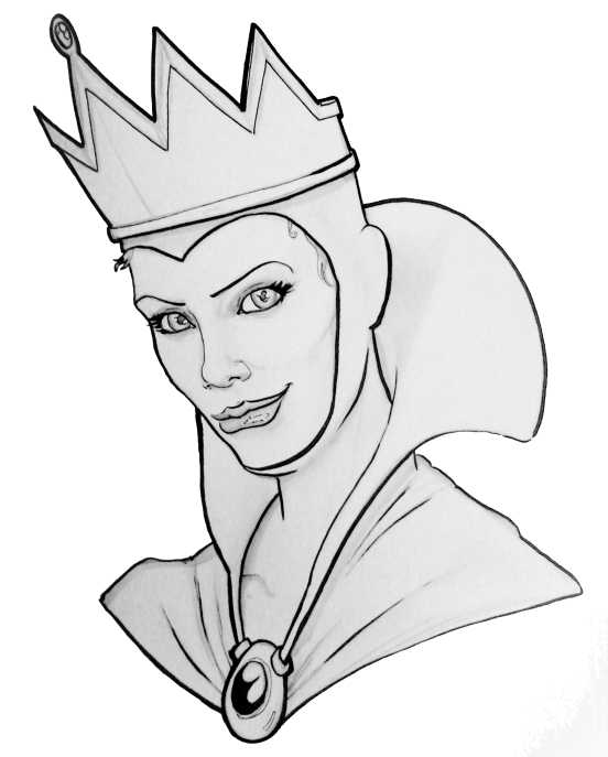 Рисунок карандашом снежная королева, кай, герда поэтапно для детей легко и красиво к сказке
