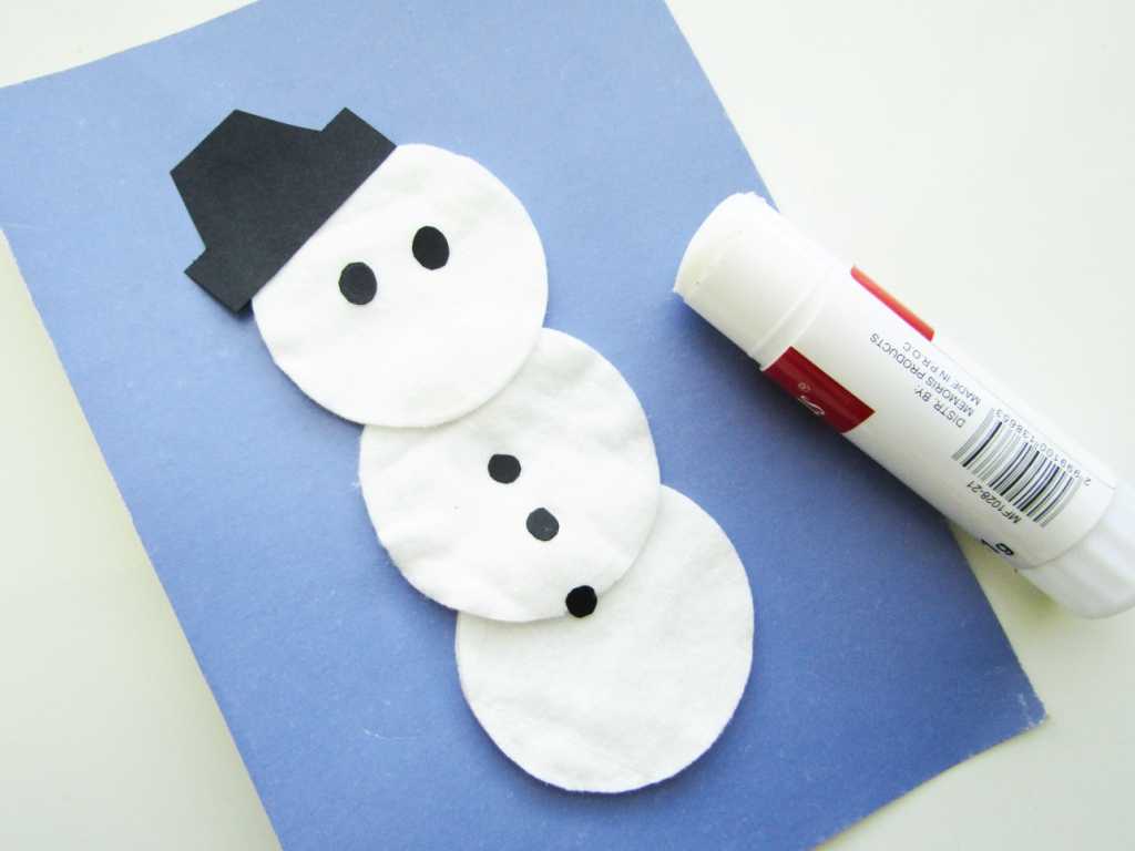 Снеговик из бумаги своими руками
