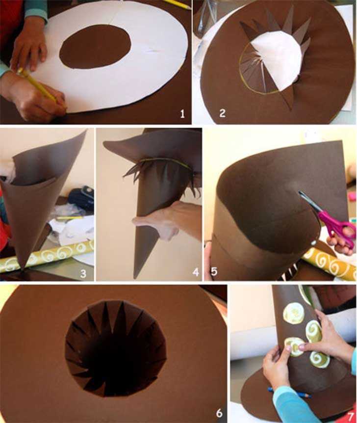 Шляпа ведьмы своими руками: пошаговый мк по изготовлению с фото и видео