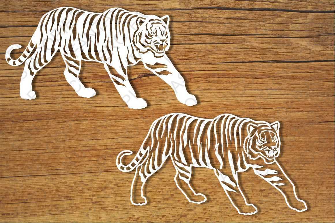 Тигр (символ 2022 года): 800 трафаретов, вытынанок и шаблонов на окна